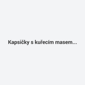 Kapsičky s kuřecím masem 12x100g